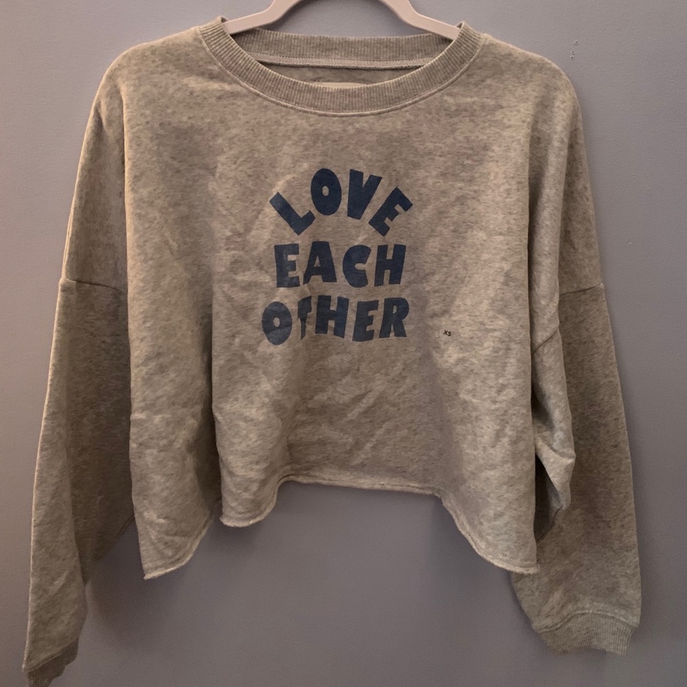 Cropped sweatshirt